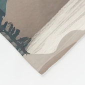 Boho Forest Landschap Kunstwerk Fleece Deken (Hoek)