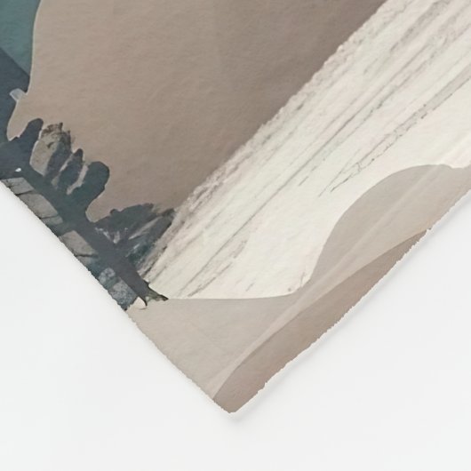 Boho Forest Landschap Kunstwerk Fleece Deken (Hoek)