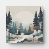 Boho Forest Landschap Kunstwerk Fotoplaat (Voorkant)