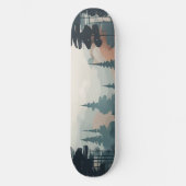 Boho Forest Landschap Kunstwerk Persoonlijk Skateboard (Voorkant)
