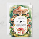 Boho Forest Mushroom Verjaardag Kaart (Voorkant)