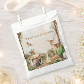 Boho Forest Woodland Animals Rustiek Baby shower Bedankzakje (Geknipt)