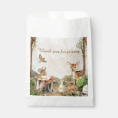 Boho Forest Woodland Animals Rustiek Baby shower Bedankzakje (Voorkant)
