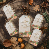 Boho Forest Woodland Animals Rustiek Baby shower Cadeaulabel