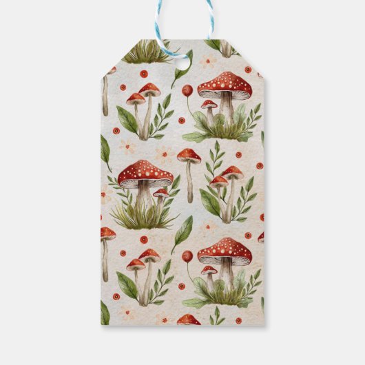 Boho Forest Woodland Animals Rustiek Baby shower Cadeaulabel (Achterkant)