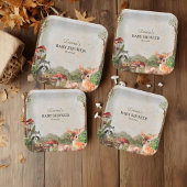 Boho Forest Woodland Animals Rustiek Baby shower Papieren Bordje