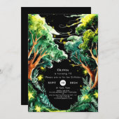 Boho Forest Woodland Verjaardag Kaart (Voorkant / Achterkant)