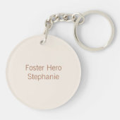Boho Foster Hero – Hartverwarmend Dierenreddingsca Sleutelhanger (Achterkant)