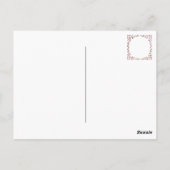 Boho Foto bewaart de Datum met Marokkaanse bruine  Briefkaart (Achterkant)