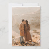 Boho Foto Bruiloft in de herfst Save The Date (Achterkant)
