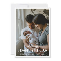 Boho Foto Bruiloft Save the Date Kaart