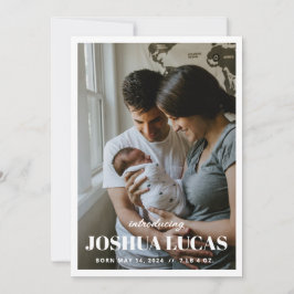 Boho Foto Bruiloft Save the Date Kaart