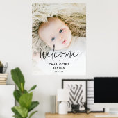 Boho foto doop welkomstbord poster (Thuiskantoor)