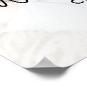 Boho foto doop welkomstbord poster (Hoek)