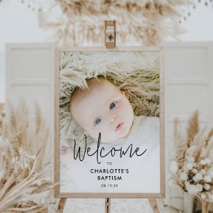 Boho foto doop welkomstbord poster