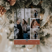 Boho Foto Kerstmis Kaart en Gelukkig Nieuwjaar