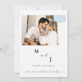 Boho-foto | Moderne 'Save the Date'  Kaart (Achterkant)