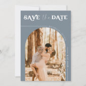 Boho-foto | Moderne Save the Date  Kaart (Voorkant)