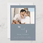 Boho-foto | Moderne Save the Date  Kaart (Achterkant)