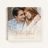 Boho Foto Overlay Cream Gastenboek Notitieboek (Voorkant)