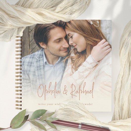 Boho Foto Overlay Cream Gastenboek Notitieboek
