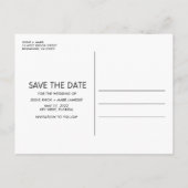 Boho foto Terracotta bruiloft Bewaar de datum Aankondigingskaart (Achterkant)