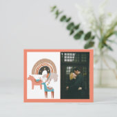 Boho Foto Vakantie Seizoen Briefkaart (Staand voorkant)