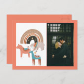 Boho Foto Vakantie Seizoen Briefkaart (Voorkant / Achterkant)