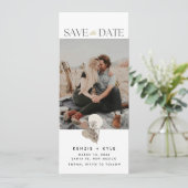 Boho Fotobruiloft Bewaar de datum Save The Date (Staand voorkant)
