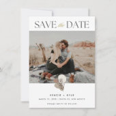 Boho Fotobruiloft Bewaar de datum Save The Date (Voorkant)