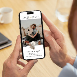 Boho Fotobruiloft Bewaar de datum Save The Date