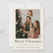 Boho Fotocollage Wat een jaar Familie Kerstmis Feestdagenkaart (Voorkant)