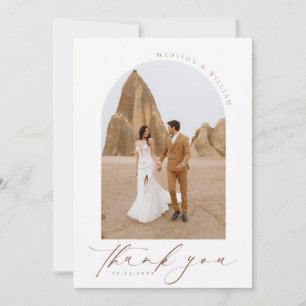 Boho foto's Trouwbedankkaart Bedankkaart