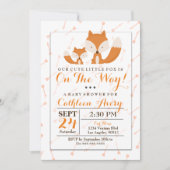 Boho Fox Baby shower Uitnodiging (Voorkant)