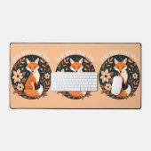 Boho Fox "Blijf wild, blijf vrij" Woodland Design Bureaumat (Keyboard & Muis)