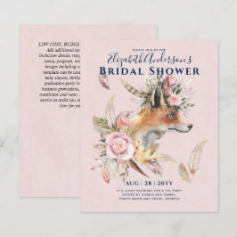 Boho FOX Bruiloft Feest Woodland Veren Bloemen