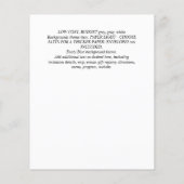 Boho FOX Bruiloft Feest Woodland Veren Bloemen Flyer (Achterkant)