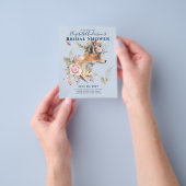 Boho FOX Bruiloftsbos Feathers Bloemstuk Flyer (Hand)