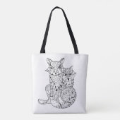Boho Fox Doodle 2 Tote Bag (Achterkant)
