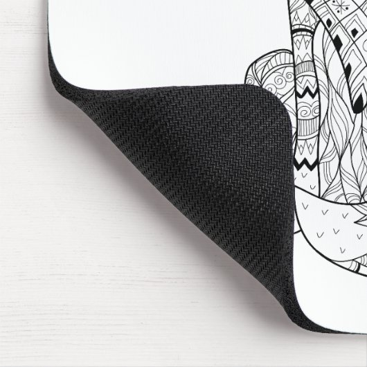 Boho Fox Doodle Muismat (Hoek)
