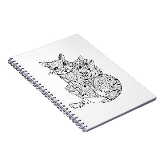 Boho Fox Doodle Notitieboek (Rechterzijde)