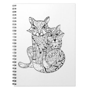Boho Fox Doodle Notitieboek
