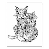 Boho Fox Doodle Rubberstempel (Afrduk)