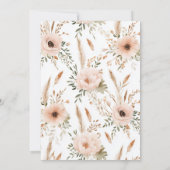 Boho Fox Girl 1st Birthday Invitation Alle leeftij Kaart (Achterkant)