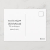 Boho Fox Happy Birthday Card Briefkaart (Achterkant)