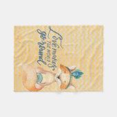 Boho Fox Love Quote Fleece Deken (Voorkant (Horizontaal))