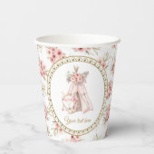 Boho Fox Tee Pee Baby Shower papieren bekers (Achterkant)