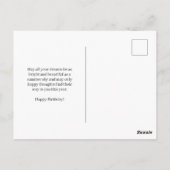 Boho Fox Verjaardagskaart  Briefkaart (Achterkant)
