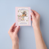 Boho FOX Vrijgezellenfeest Woodland Feathers Flora Flyer (Hand)