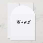 boho Fox Wedding Uitnodiging (Achterkant)